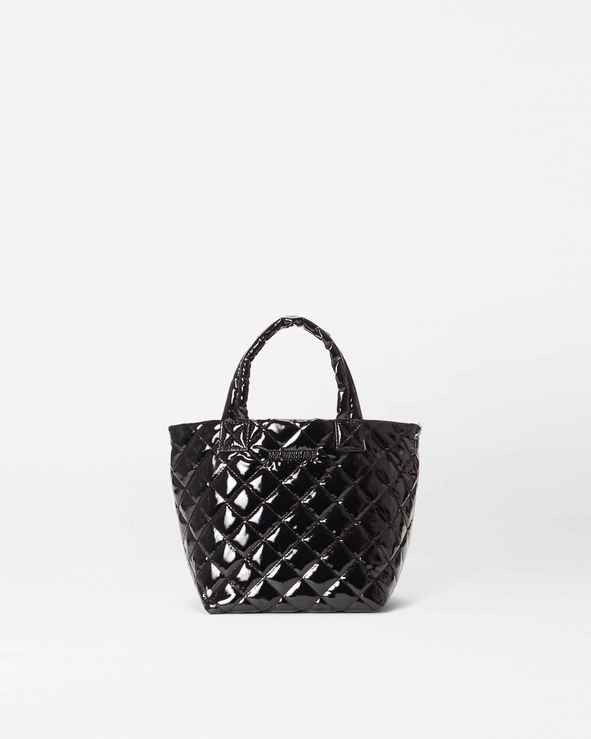 Micro Metro Tote Deluxe | Black Lacquer – Paul Karaz Shoes