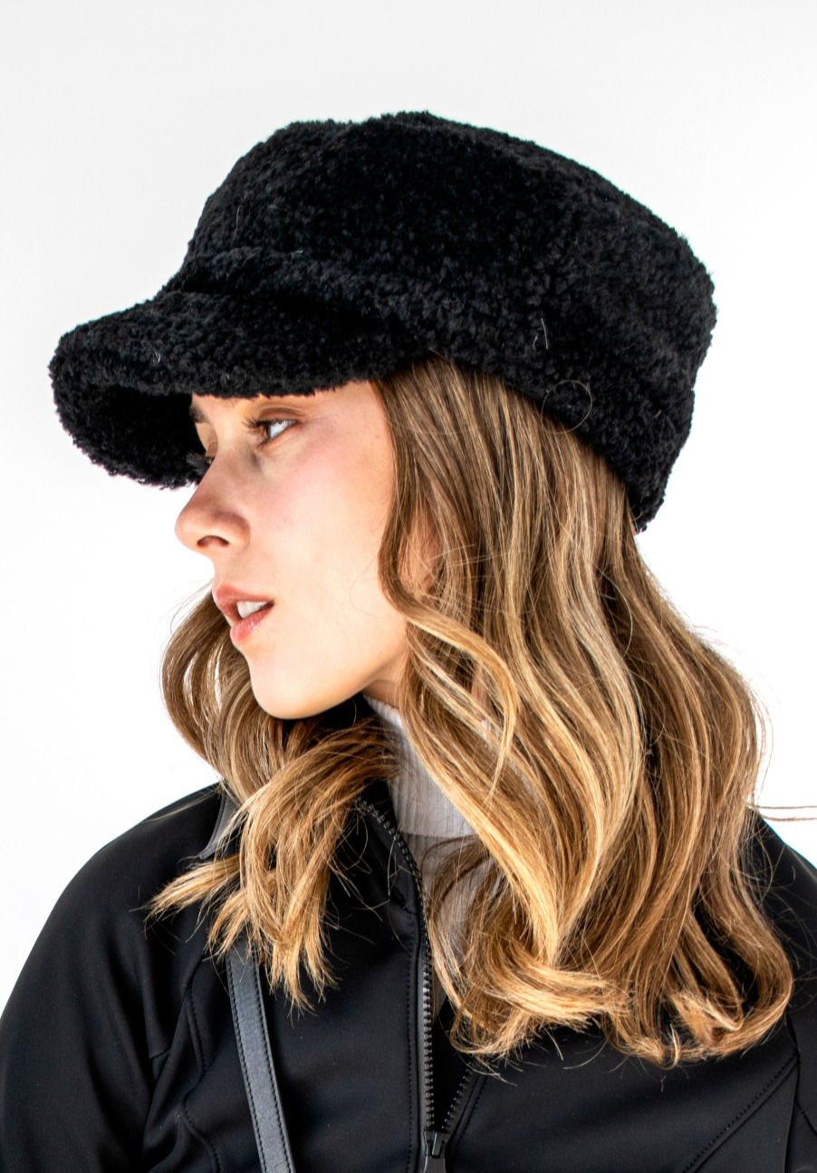 NEW MITCHIE\'S MATCHINGS leather bucket hat in black Mitchie main image 4