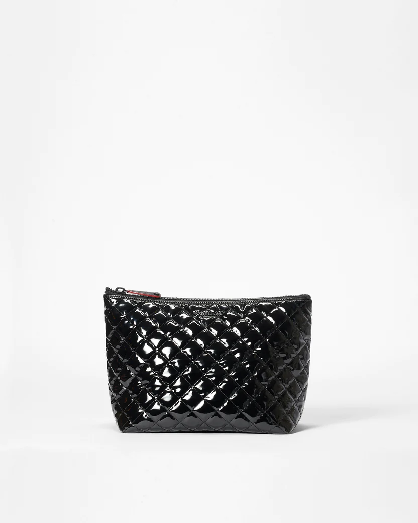MZ Wallace | Large Zoey Cosmetic in Black Lacquer – Paul Karaz Shoes