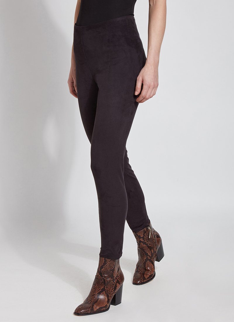 Lysse Hi Waist Suede Legging in Black – Paul Karaz Shoes