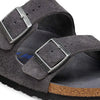 Birkenstock | Arizona | Suede Leather Charcoal Tonal