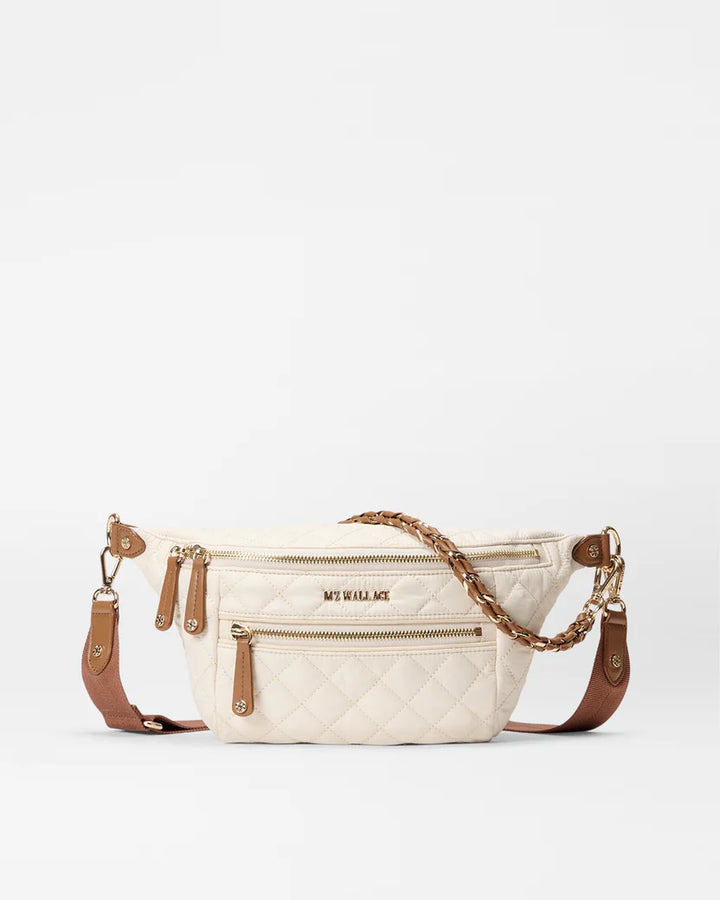 Small Crosby Crossbody Sling | Sandshell with Brown – Paul Karaz Shoes