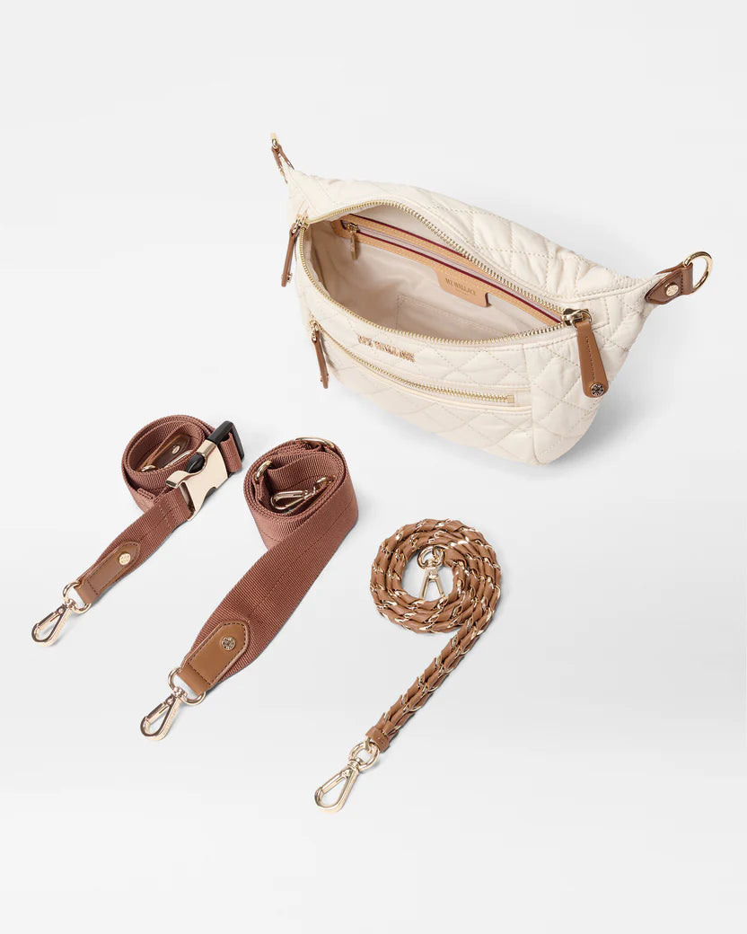 Small Crosby Crossbody Sling | Sandshell with Brown – Paul Karaz Shoes