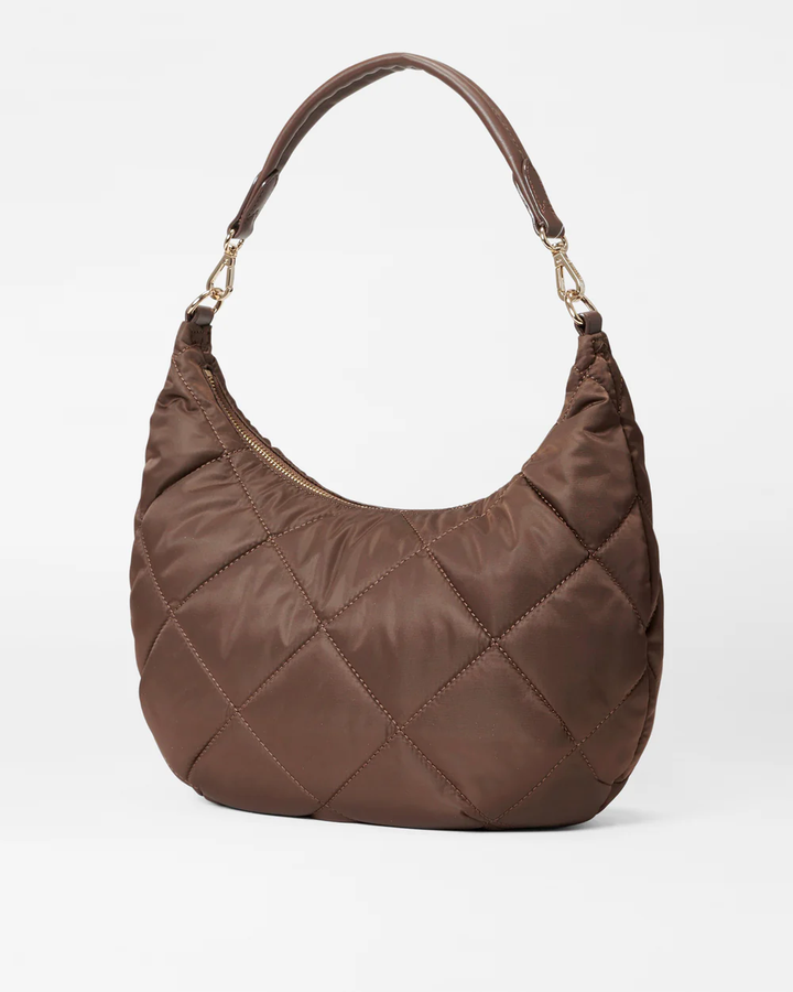 Quilted Madison Shoulder Bag | Walnut – Paul Karaz Shoes
