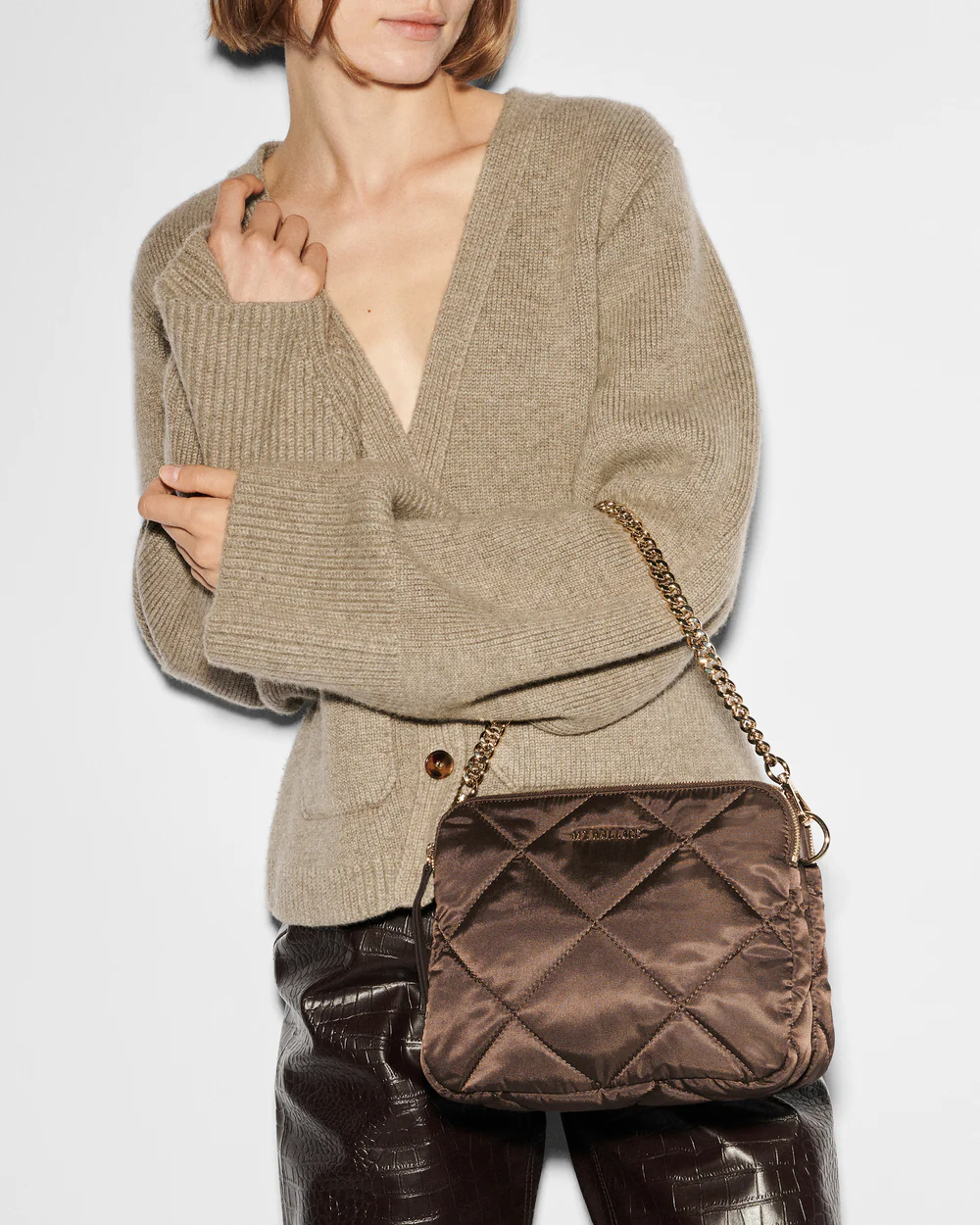 Madison Crossbody | Walnut – Paul Karaz Shoes