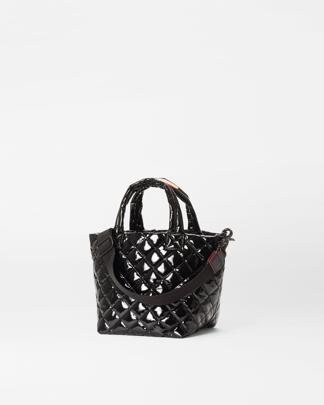 Micro Metro Tote Deluxe | Black Lacquer – Paul Karaz Shoes