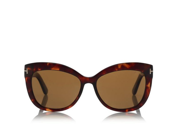 Alistair 56MM Cat Eye Sunglasses Brown Havana Amazon.com: Tom Ford FT0524 Alistair 54H 56MM Shiny Red  main image 3