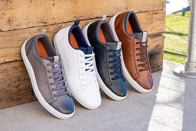 Martin Dingman | Men's Cameron Sneaker in Navy – Paul Karaz Shoes