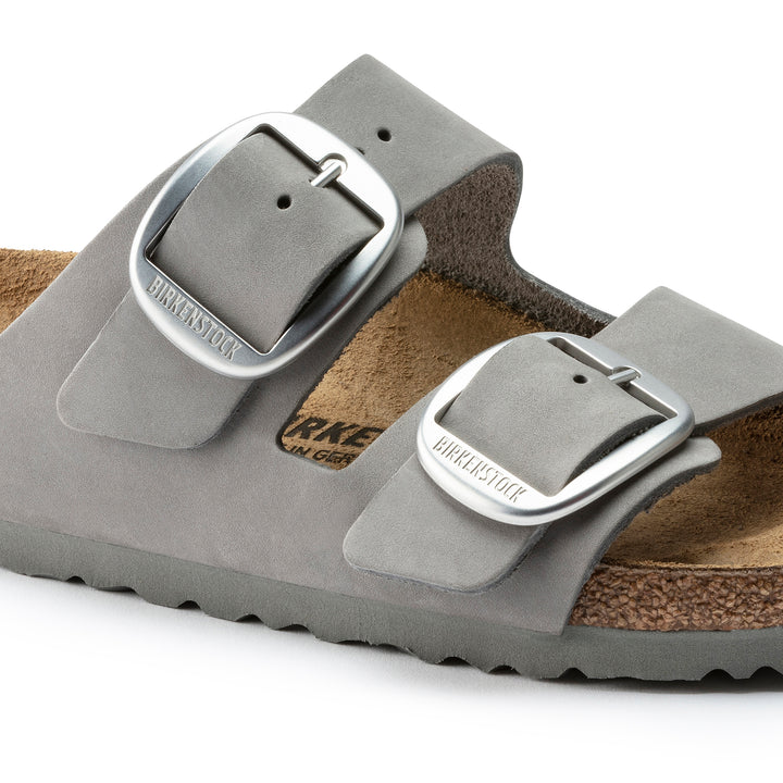 Birkenstock | Arizona Big Buckle in Dove Grey Nubuck Leather