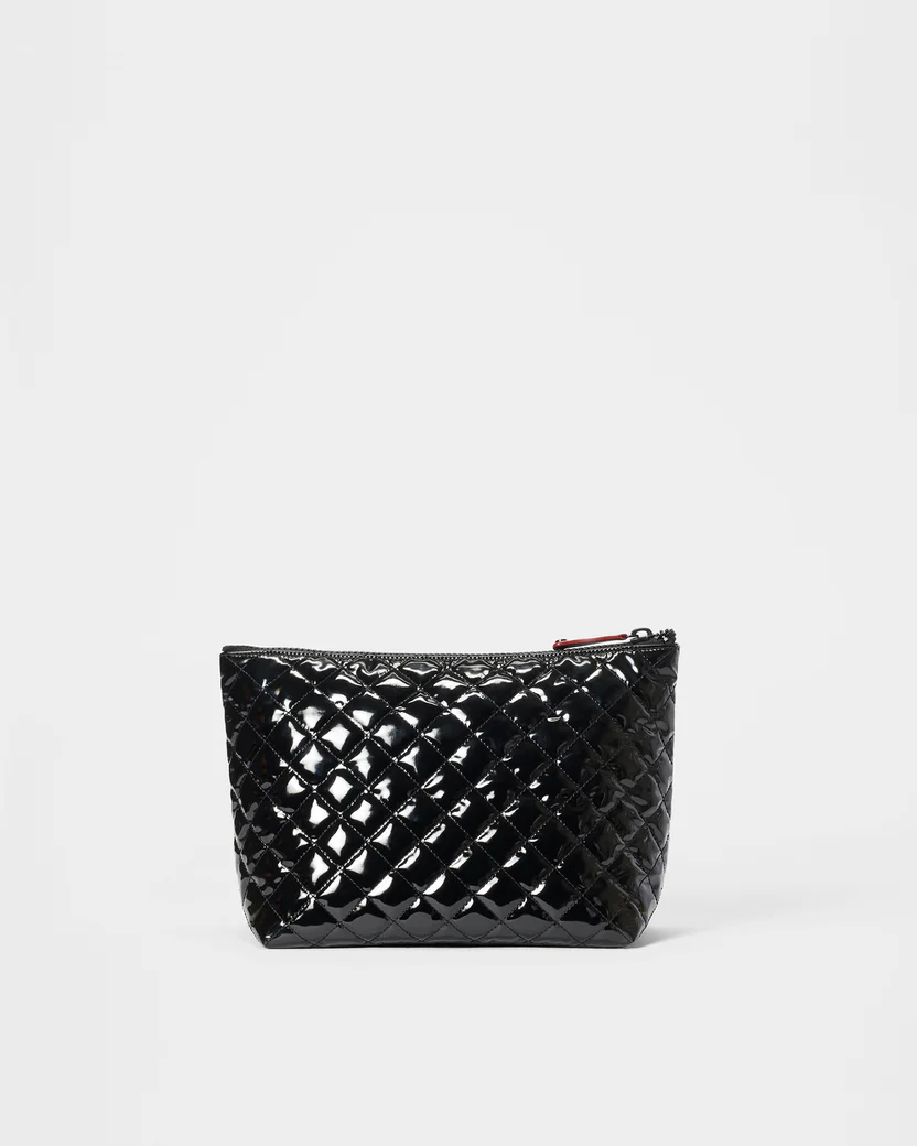 MZ Wallace | Large Zoey Cosmetic in Black Lacquer – Paul Karaz Shoes