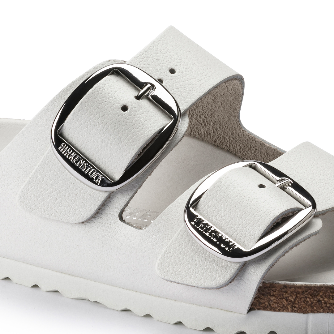 Birkenstock | Arizona Big Buckle in White Leather – Paul Karaz Shoes